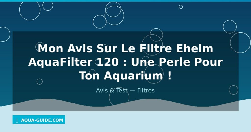 Mon Avis Sur Le Filtre Eheim AquaFilter 120 : Une Perle Pour Ton Aquarium !